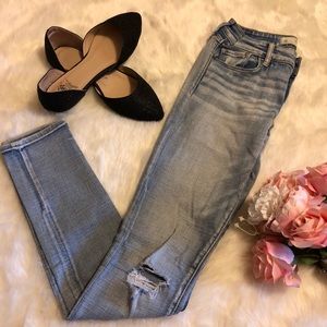 Abercrombie & Fitch Distressed Medium Wash Jeans